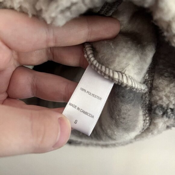 Koolaburra By UGG Women S Irish Cream Plaid Brushed Back Sherpa Hoodie Pullover - Picture 9 of 11